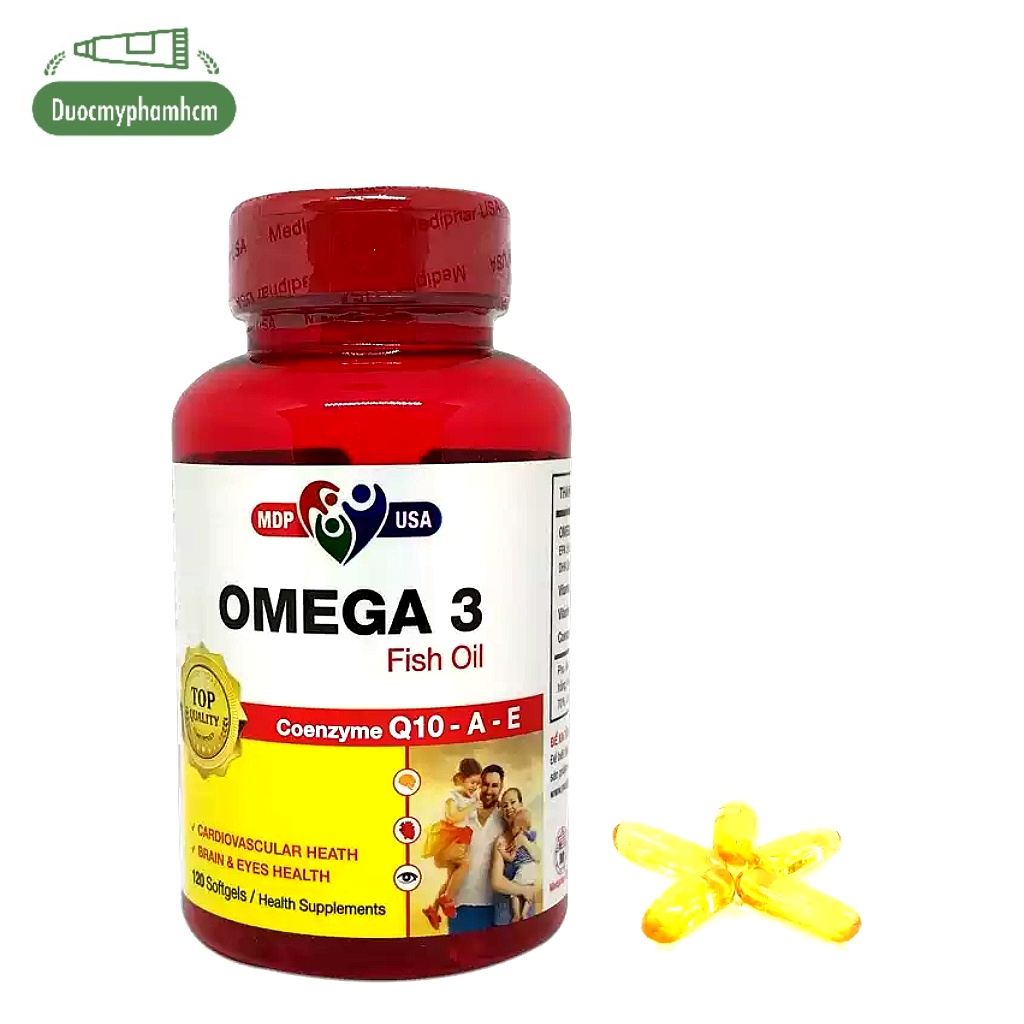 Viên Uống Omega 3 Coenzyme A-E MDP-USA Hộp 120 viên