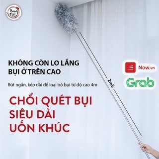 [FREESHIP] Chổi Quét Trần Nhà, Mạng Nhện, Bụi Bẩn, Thông Minh Đa Năng Dễ Sử Dụng.