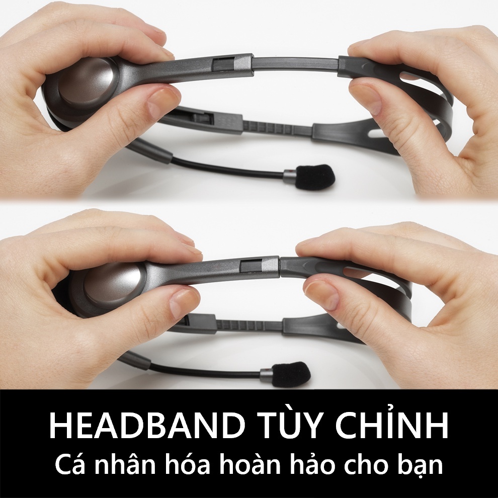 Tai nghe chụp tai Logitech H111  / H110 - Âm thanh nổi - BH 12T