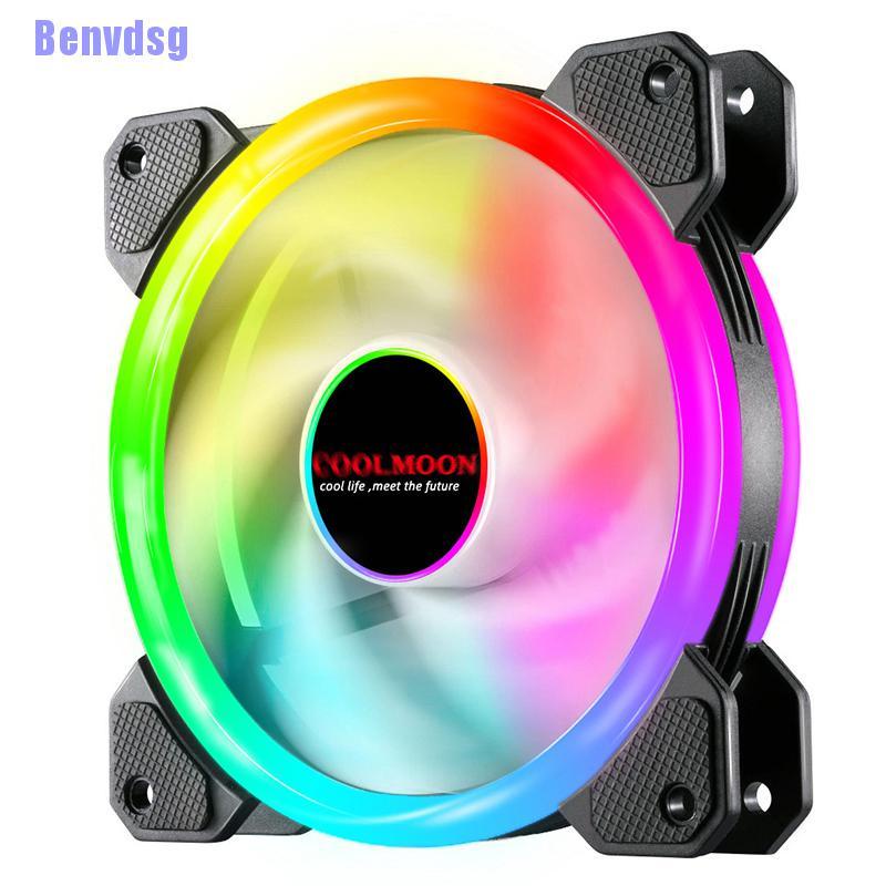 Quạt tản nhiệt hai cánh RGB thay đổi màu sắc không gây tiếng ồn cho máy tính