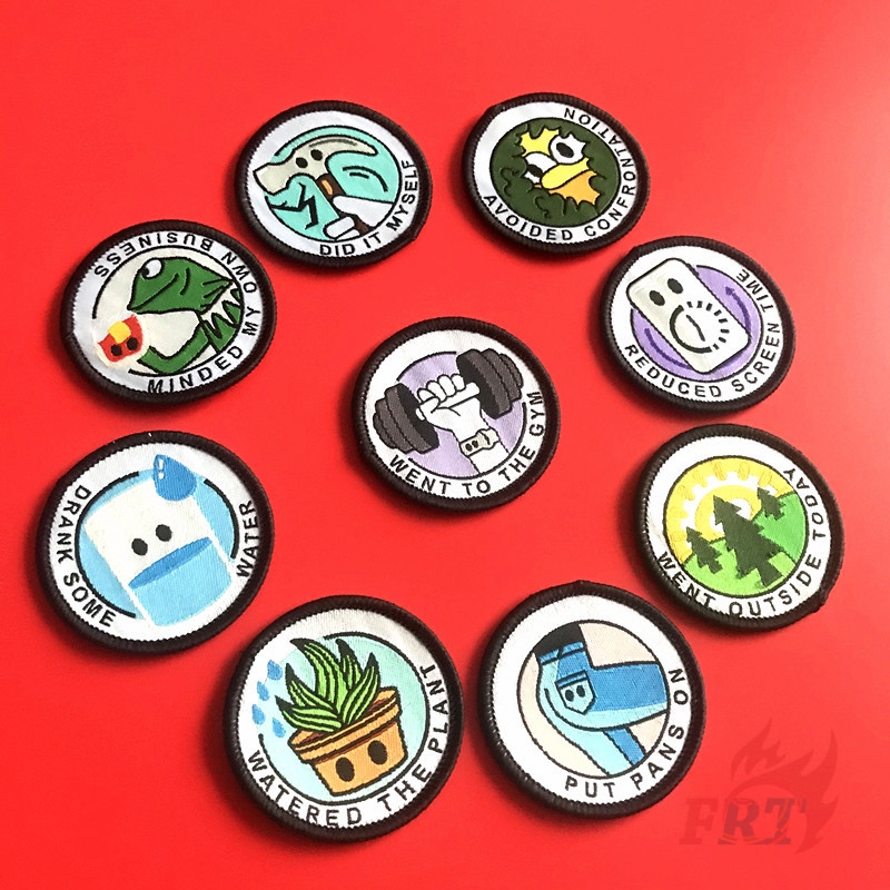 Set 1 / 3 Miếng Vá Ủi Quần Áo Hình Độc Đáo 4.8cm