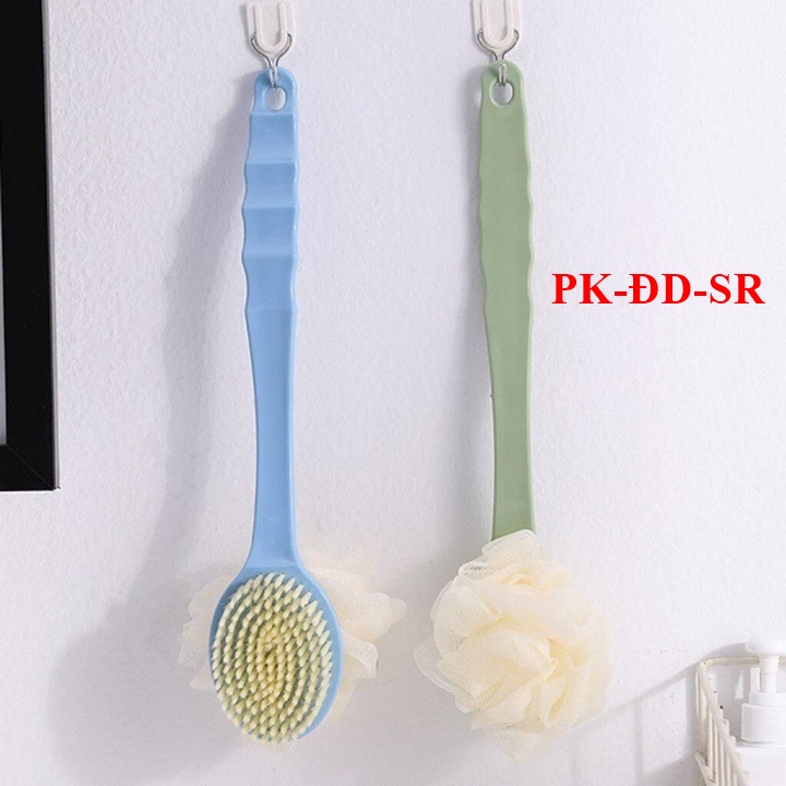 Bàn Chải Chà Lưng Kèm Bông Tắm 2in1 - Siêu Rẻ