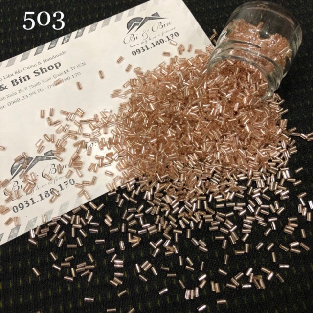 90g Hạt Cườm Khúc (Ống Trúc) 5mm