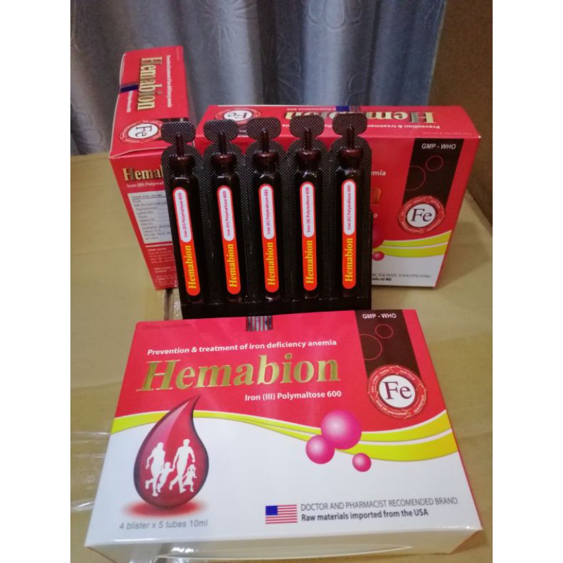 Siro Hemabion giúp bồi bổ máu.
