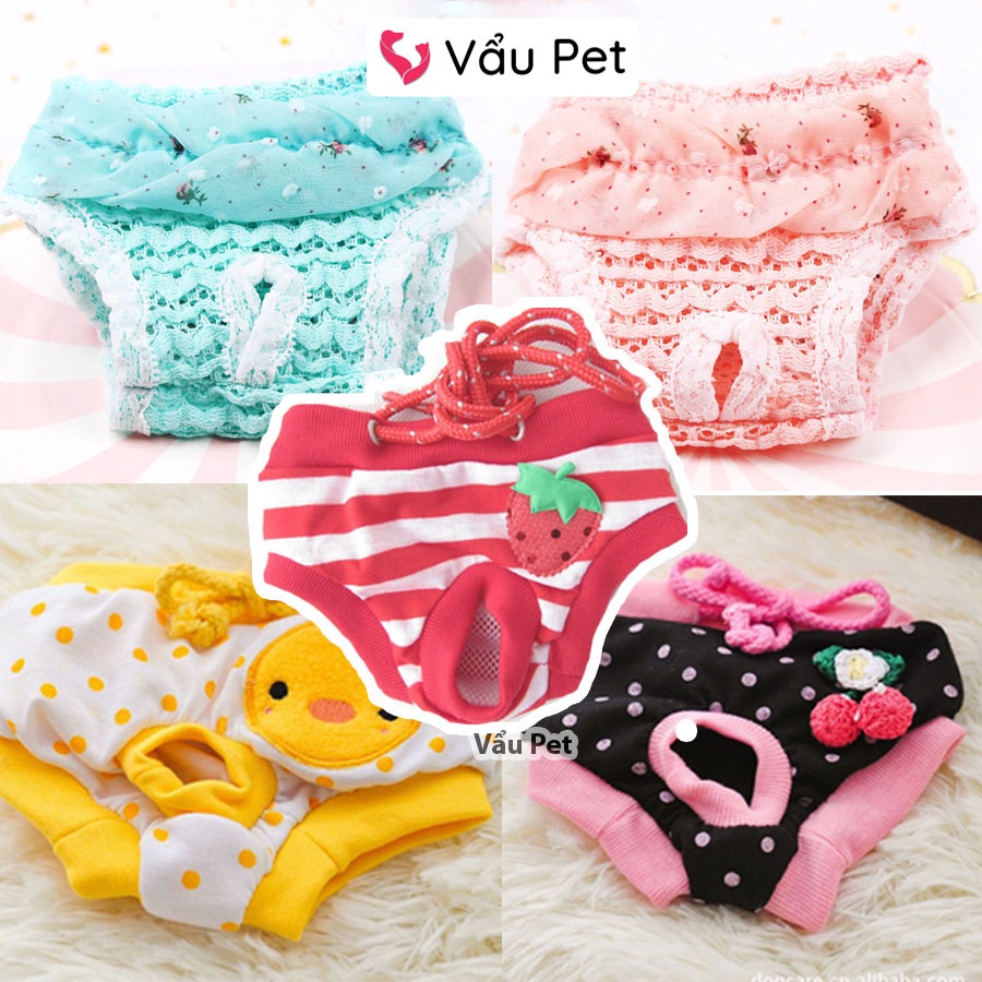 Quần Chip Cho Chó Mèo Cái - Quần Sinh Lý Cho Chó Cái Vẩu Pet Shop