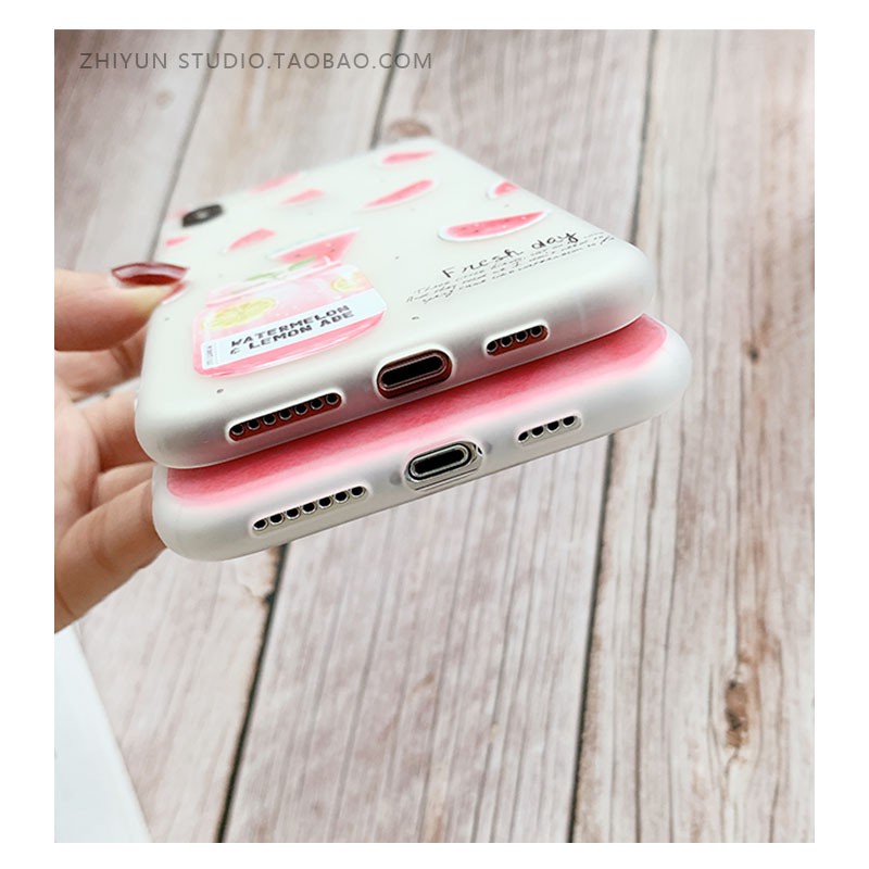 Ốp lưng iphone hình dưa hấu  điện thoại 6 6s 7 8 plus x xs xr 11 pro max se2 12 mini 12 pro max-a41a