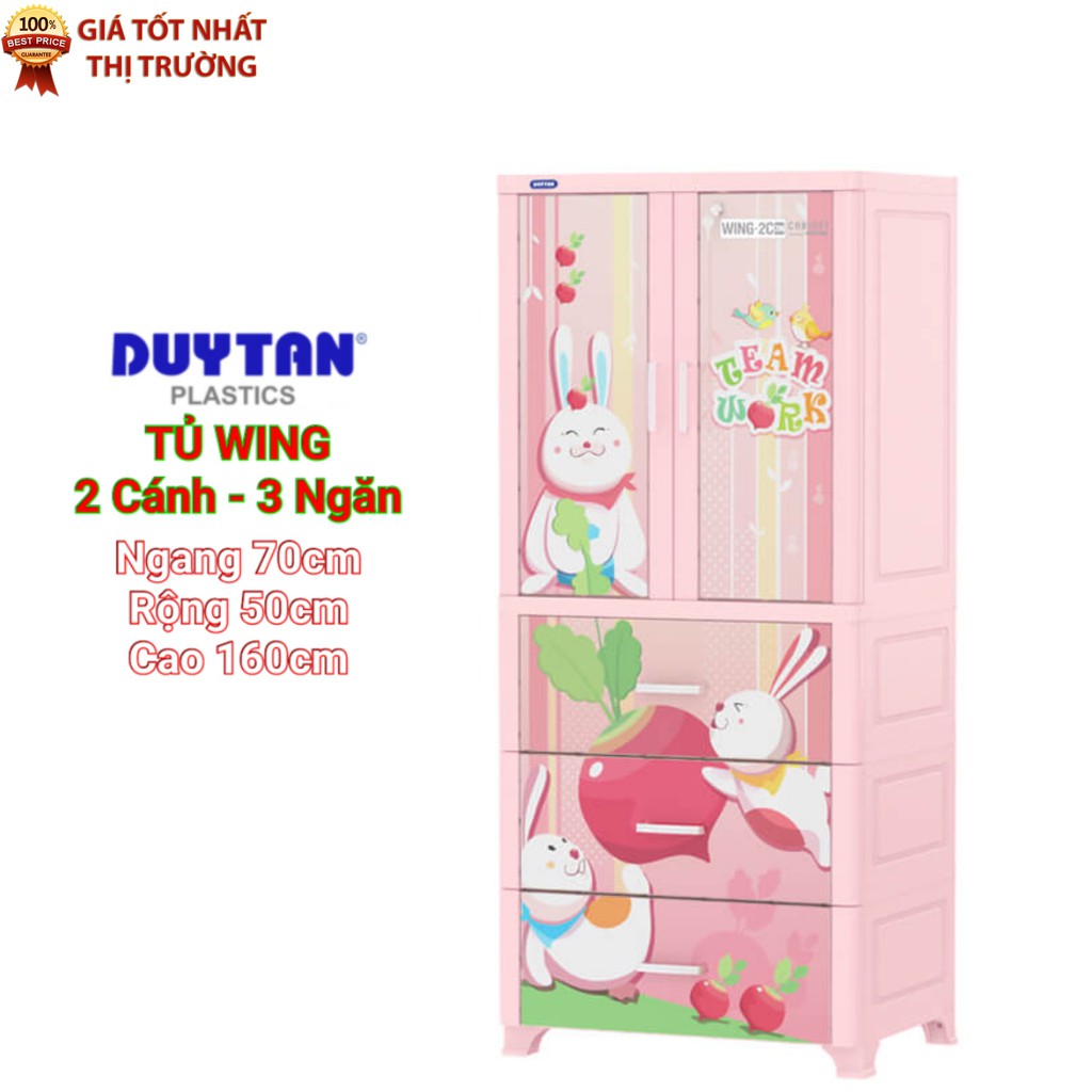 Tủ nhựa duy tân WING 2C-3N - DƯƠNG | BigBuy360 - bigbuy360.vn