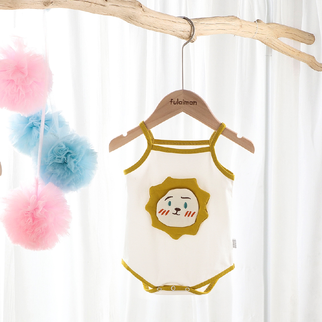 Bộ Quần Yếm Cotton Đáng Yêu Cho Trẻ Sơ Sinh