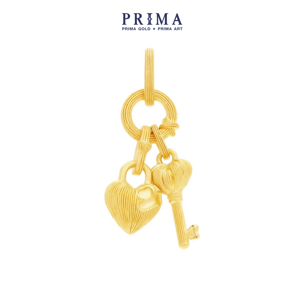 PRIMA Mặt Dây Chuyền Vàng 24K - BST Precious Love - Ổ Khóa Và Chìa Khóa - 111P1776