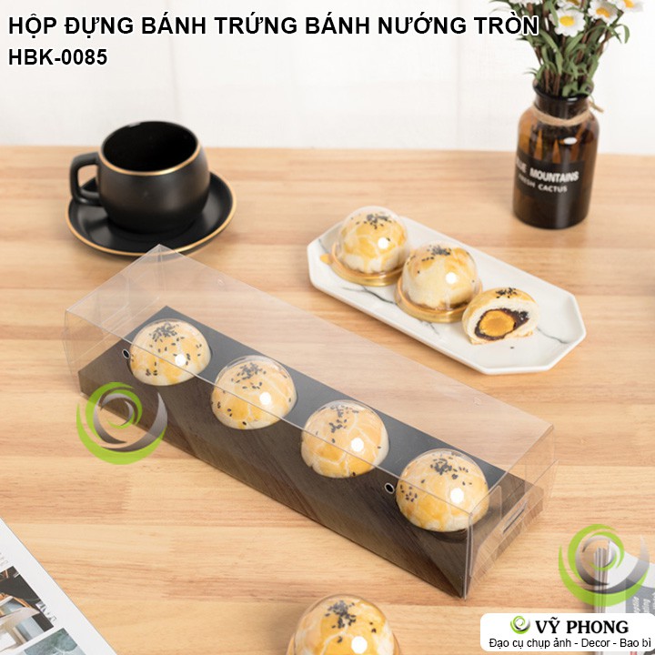 HỘP GIẤY ĐỰNG BÁNH KẸO VỎ KHUNG BAO NHỰA PET CÓ QUAI XÁCH ĐỰNG BÁNH TRỨNG BÁNH NƯỚNG TRÒN BÁNH TRUNG THU HBK-0085 | BigBuy360 - bigbuy360.vn