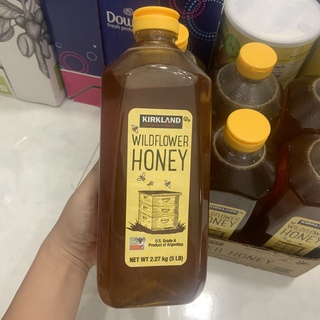 Mật ong Mỹ hữu cơ date 2025 nguyên chất Kirkland Wildflower Honey chai 2.27kg - EDS Mart