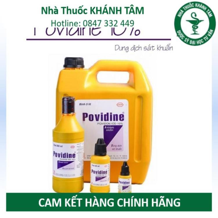 ! Dung dịch dùng ngoài POVIDINE 10% 5 lít Pharmedic [povidine, betadine, betadin] ! !