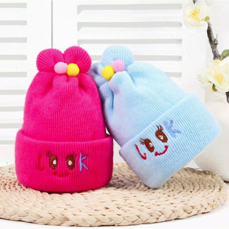 Mũ len sơ sinh / mũ len giữ ấm cho bé sơ sinh 0-6 tháng / nhiều màu