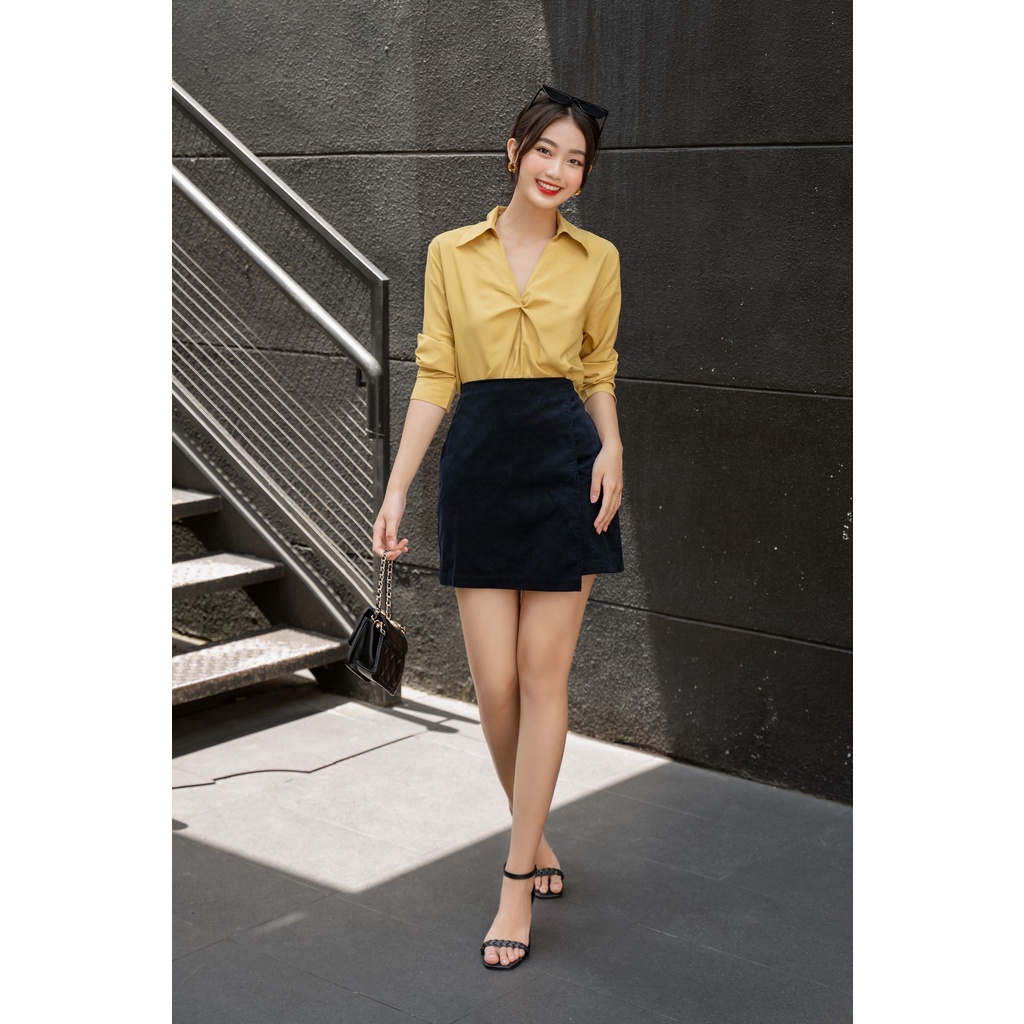 OLV - Áo Mustard Twist Blouse