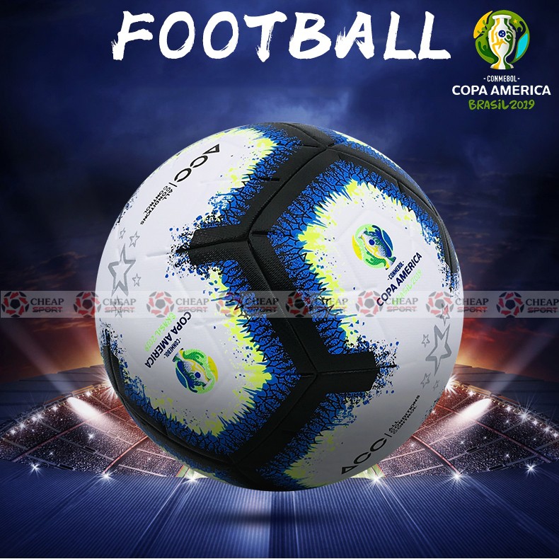 Quả Bóng Đá Copa America Brazil 2019 Size Số 5 Da PU Tiêu Chuẩn Thi Đấu (Bóng đúc cao cấp)
