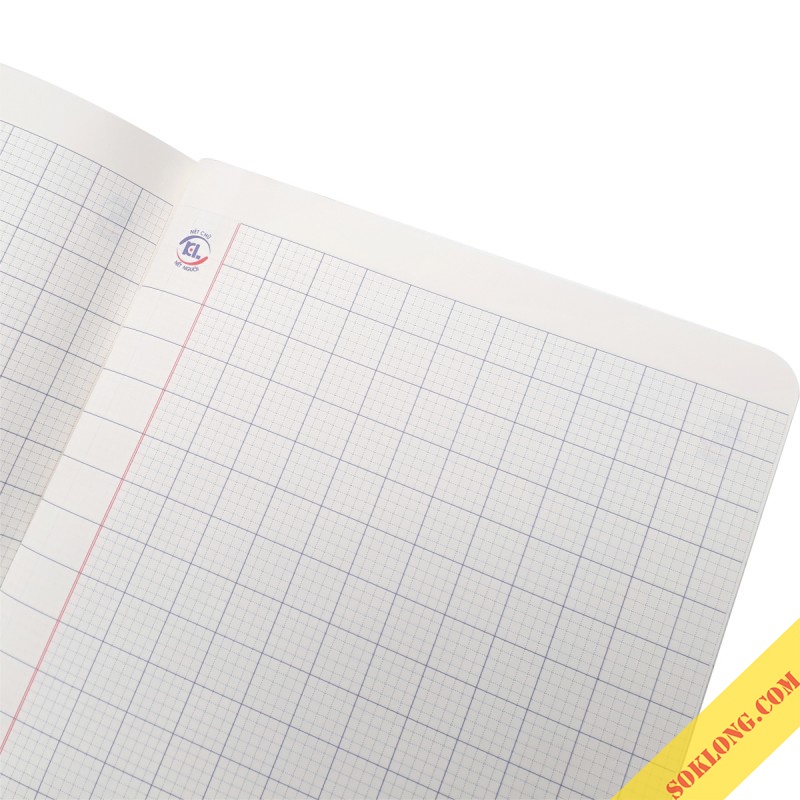 Vở ô ly 200 trang Klong B5 ghim bấm SchoolLine MS 047 tập sổ ô vuông viết bài chất lượng SOKLONG