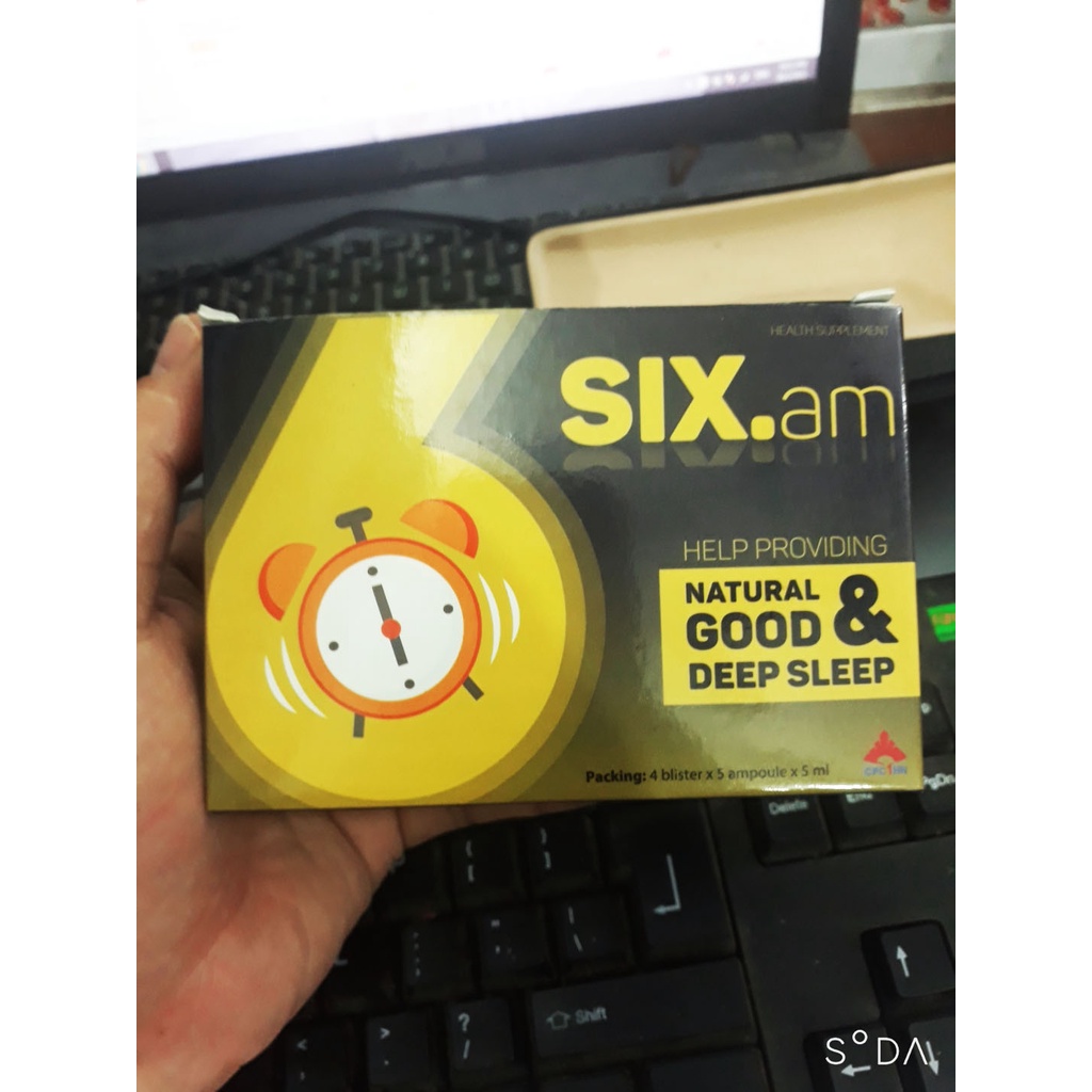 SIX AM, giúp hỗ trợ an th.ần, tạo giấc ngủ ngon và ngủ sâu giấc