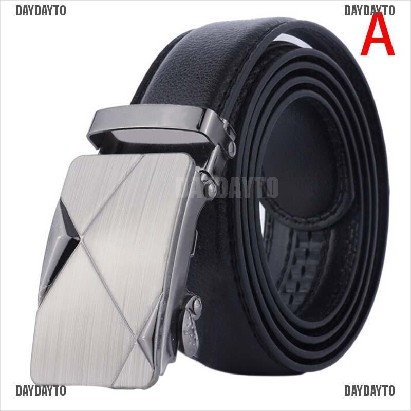 Thắt Lưng Da Màu Đen Khóa Tự Động 110cm Thời Trang Công Sở Cho Nam