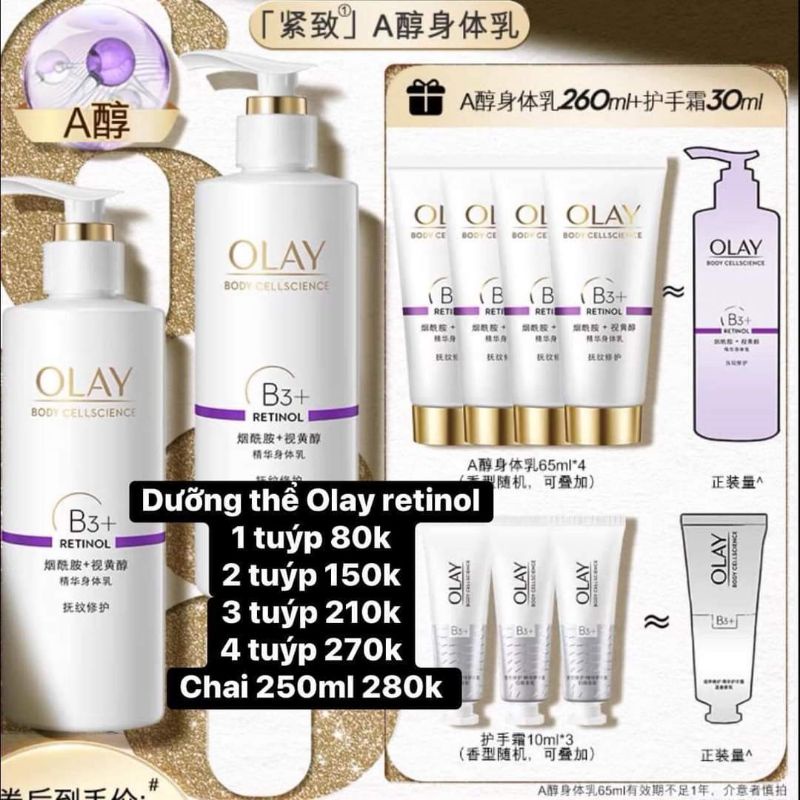 Sữa dưỡng thể Olay B3 Retinol