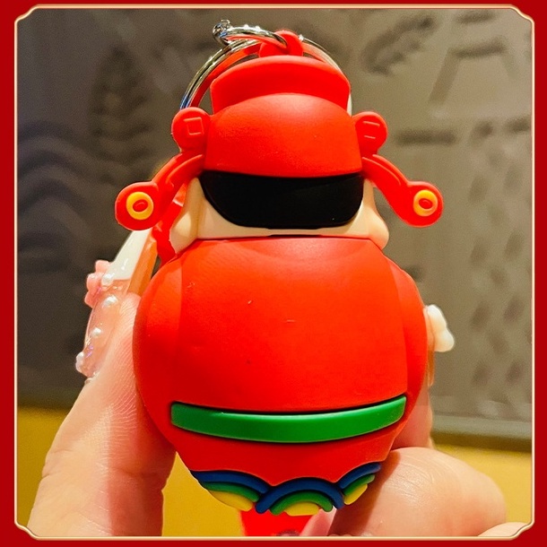 Móc Khóa May Mắn Hình Búp Bê Thần Tài