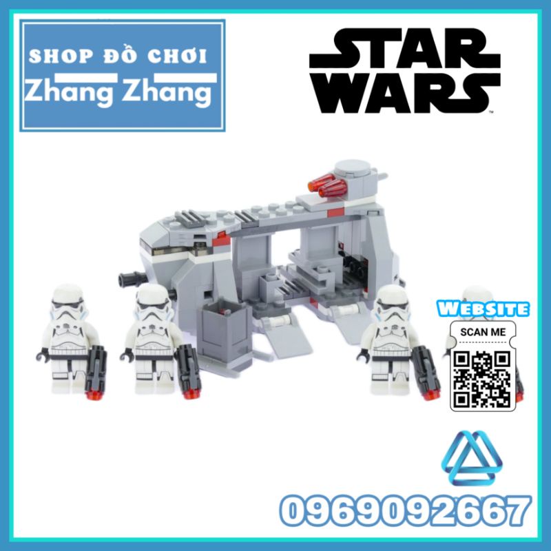 Đồ chơi Xếp hình Star Wars Cuộc đổ bộ của Stormtrooper Transport Minifigures K-001