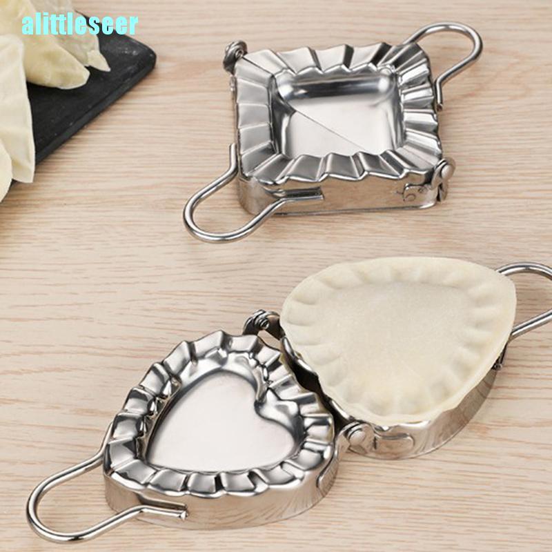 【Bar】Kitchen Manual Press Dumpling Mold Stainless Steel Pierogi Maker