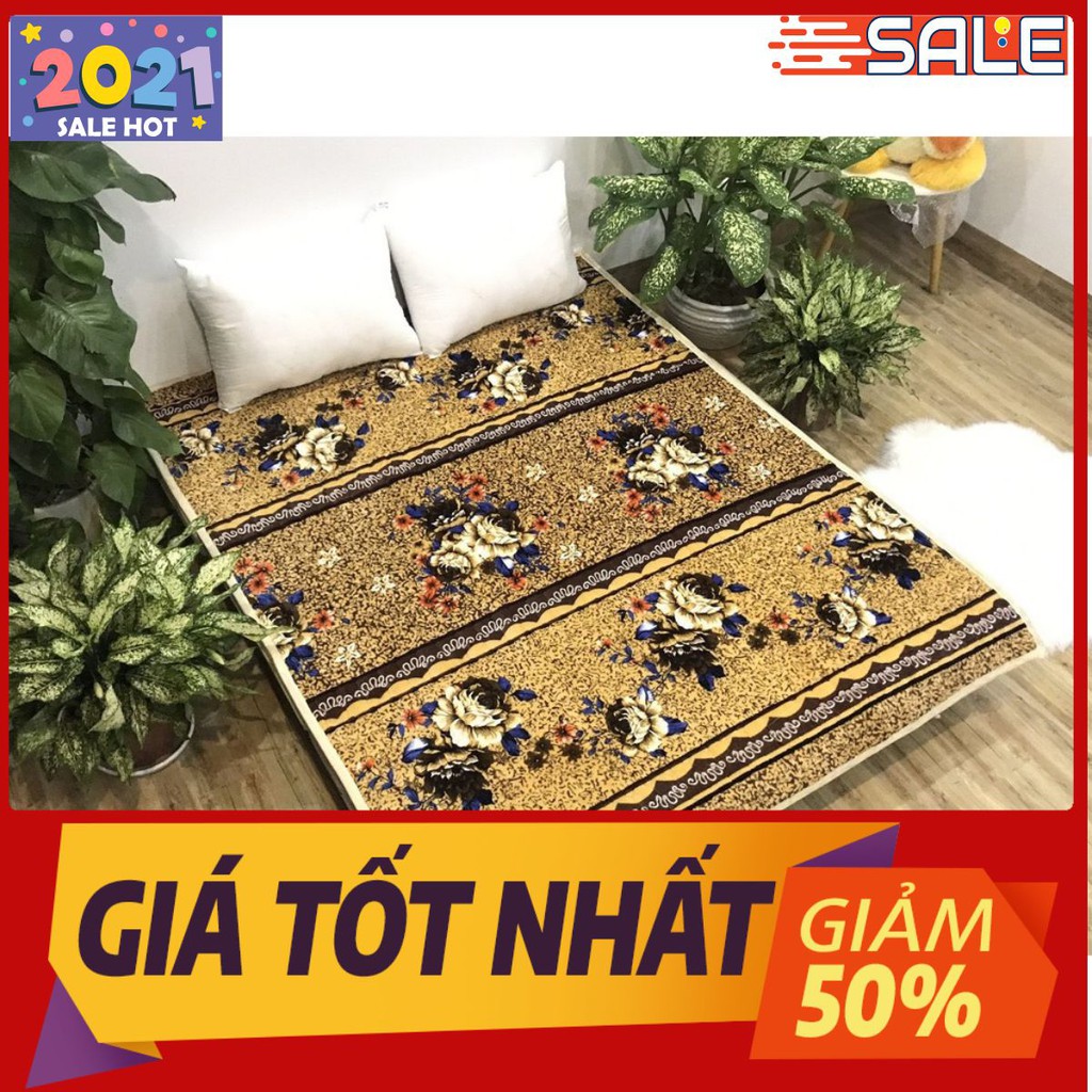 THẢM NỈ NHUNG TRẢI GIƯỜNG HOA VĂN 1M8