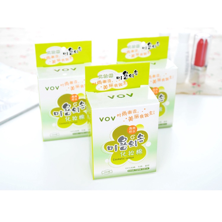 Bông Tẩy Trang Chất Cotton Hộp 100 Tờ