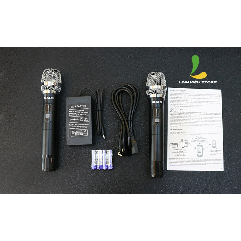 Dàn loa Karaoke di động Acnos CS390 tặng kèm 2 míc