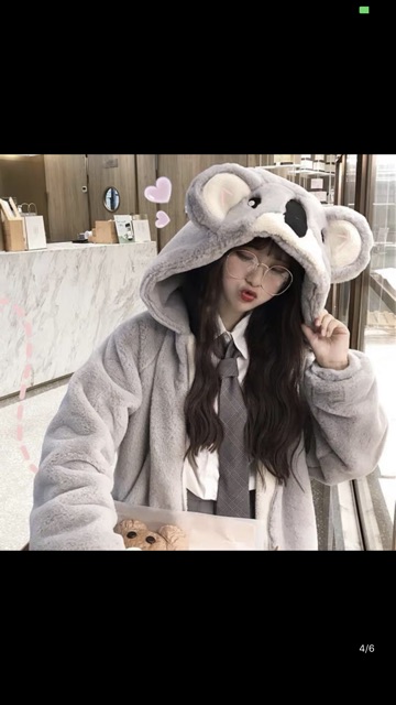 [Mã WASTMAY giảm 15% tối đa 30K đơn 150K] ÁO KHOÁC LÔNG MŨ GẤU | BigBuy360 - bigbuy360.vn