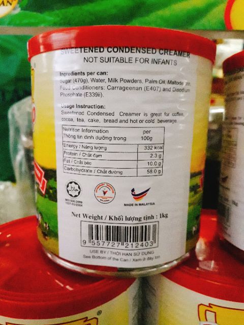 Sữa đặc có đường lon 1Kg