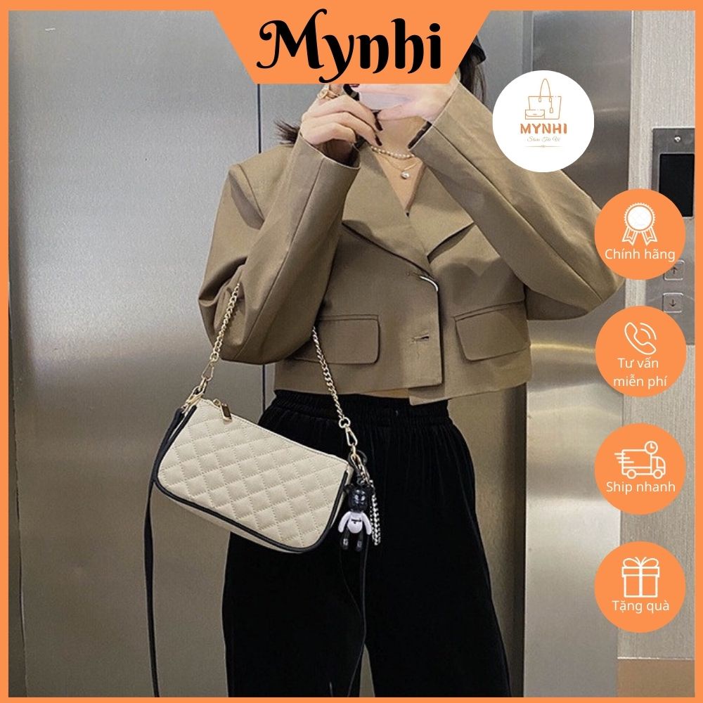 Túi Xách Tay, Túi Đeo Chéo Chần Trám Dập Nổi Phù Hợp Đi Chơi, Dạo Phố SMN285