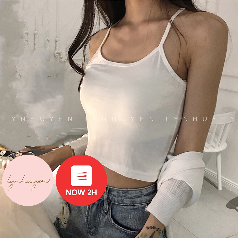 Áo 2 Dây Croptop Nữ Đẹp Chéo Lưng Lynhuyen - 3 Màu - A002 | BigBuy360 - bigbuy360.vn
