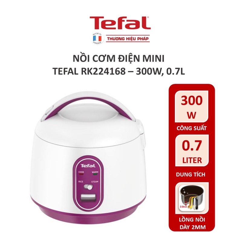 Nồi cơm điện mini Tefal RK224168 0.7L