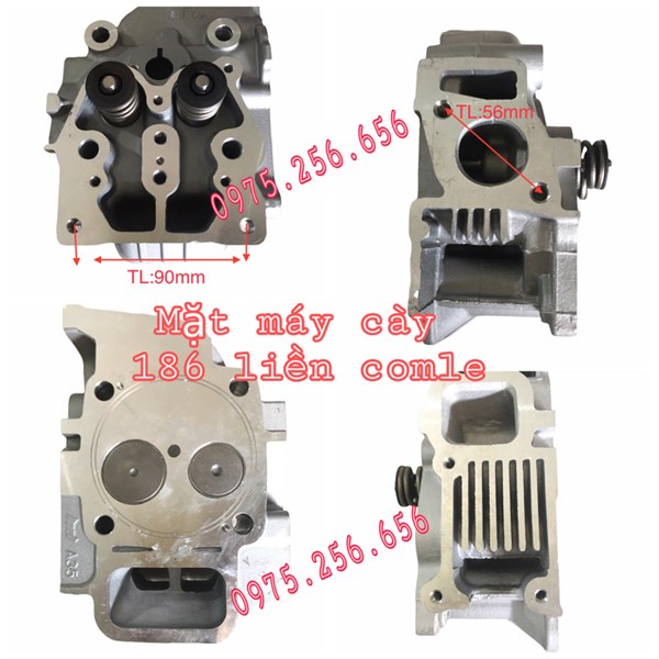 Mặt máy cày 186 Liền comle Hộp xanh phụ tùng máy nông nghiệp phụ tùng Hùng Lỳ