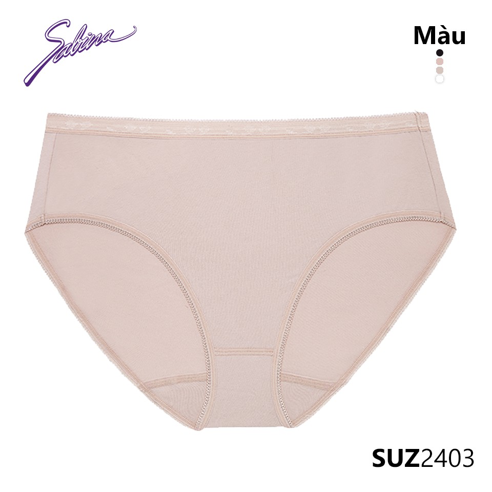 [Mã WABRSA50 giảm 10% đơn 250K] Quần Lót Lưng Vừa Cạp Cao Vừa Màu Trơn Panty Zone By Sabina SUZ2403