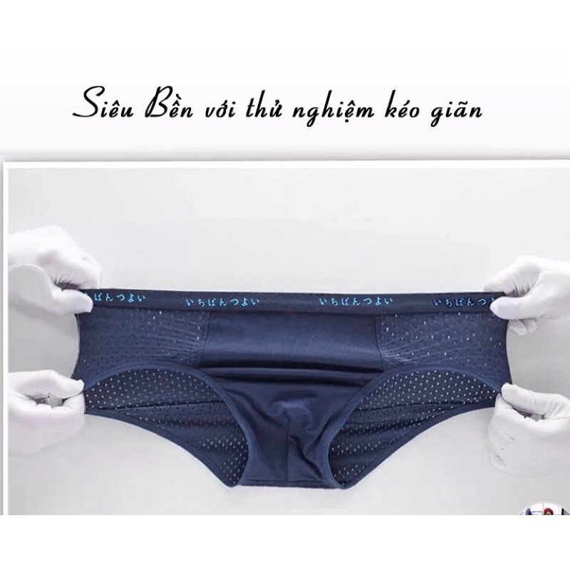 Quần sịp nam - Quần lót nam chất thun lưới thông hơi thoáng mát