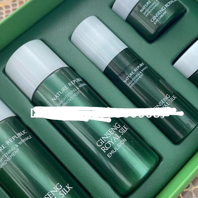 Set dưỡng da ginseng royal silk nature republic