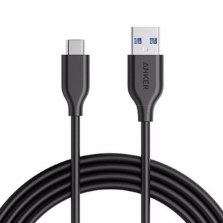 Cáp Anker PowerLine USB 3.0 ra USB-C - 1.8m - A8166 (Màu đen)