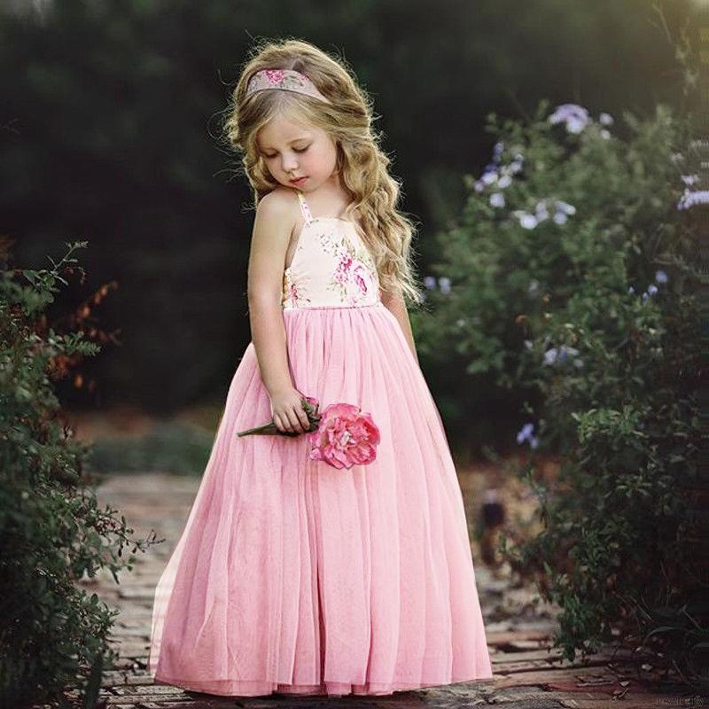 Đầm xoè Tutu phối hoa đáng yêu cho bé gái