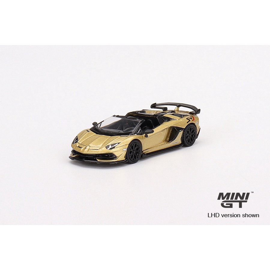 Mô hình ô tô Lamborghini Aventador SVJ Roadster Oro Elios 1/64 MiniGT