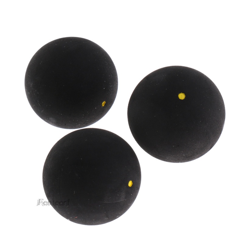 [Fenteer1] Set 3 Quả Bóng Cao Su Chấm Bi Vàng Cho Người Chơi Intermediate