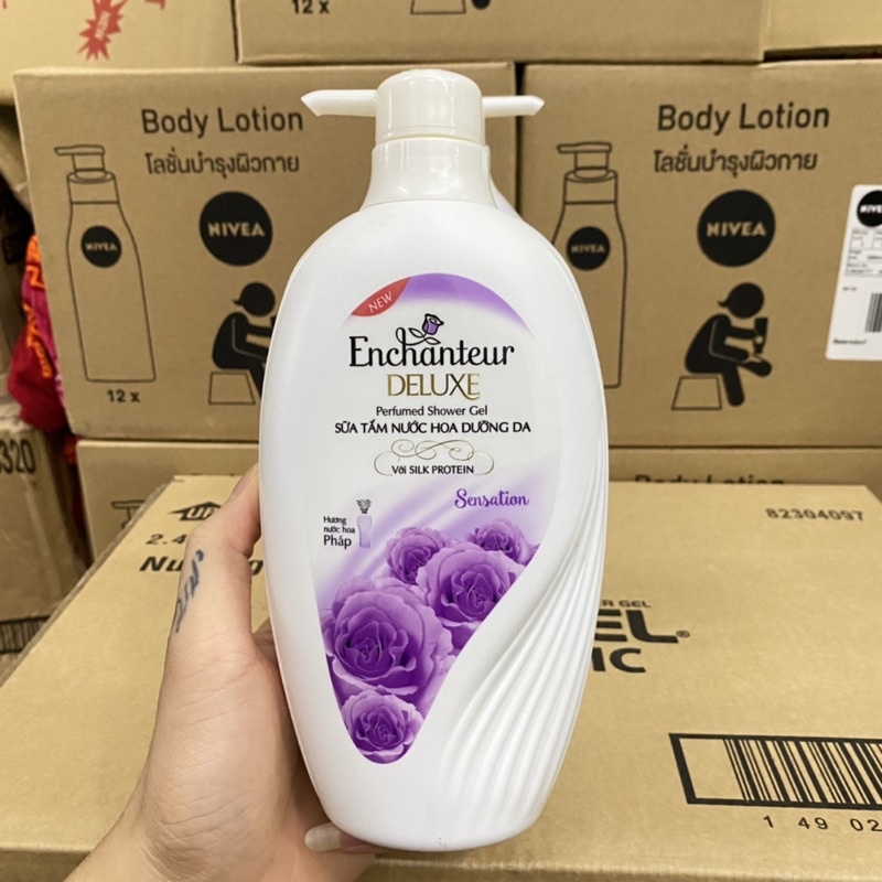 Sữa tắm Enchanteur sensation dưỡng da hương nước hoa 650g