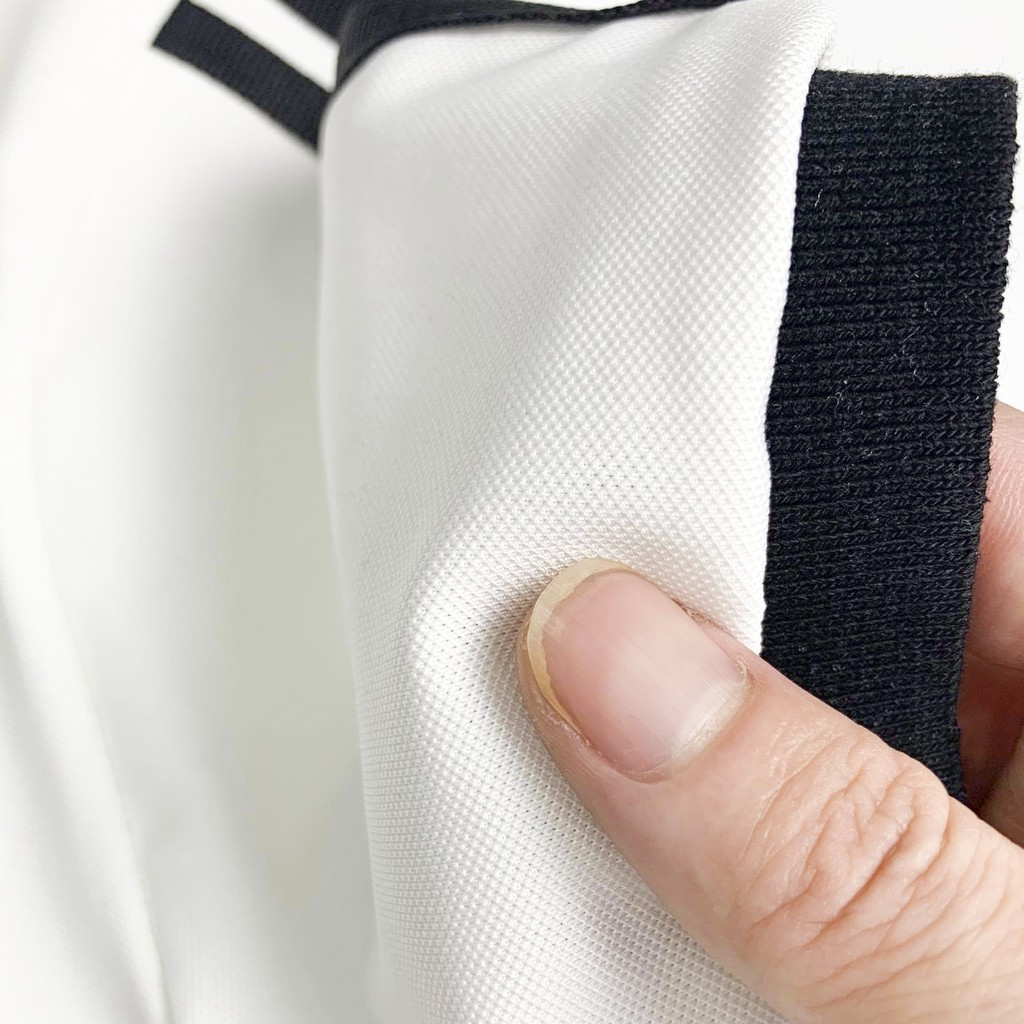 Áo Polo Nam đẹp FEEL GOOD basic - Áo thun nam có cổ trụ bẻ,phối sọc LINES vải cá sấu cotton cao cấp màu đen trắng giá rẻ | BigBuy360 - bigbuy360.vn