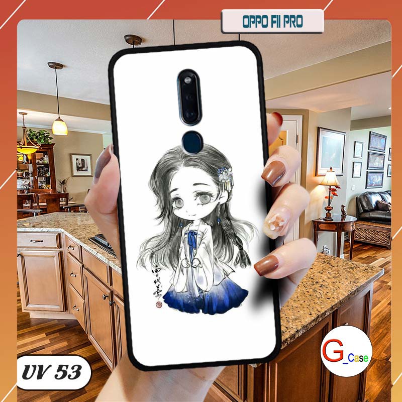 Ốp điện thoại OPPO F11 Pro lưng nhám viền cao su dẻo in hình