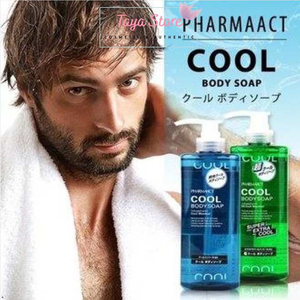 Sữa tắm nam Pharmaact Cool Body Soap 600ml Nhật Bản