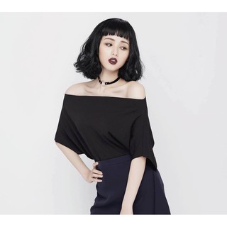 Choker dây da mặt tròn cá tính Queen Silver