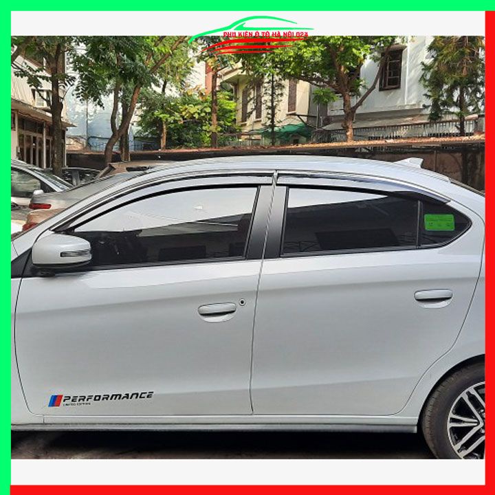 Vè che mưa ô tô Attrage 2016-2021 chỉ inox