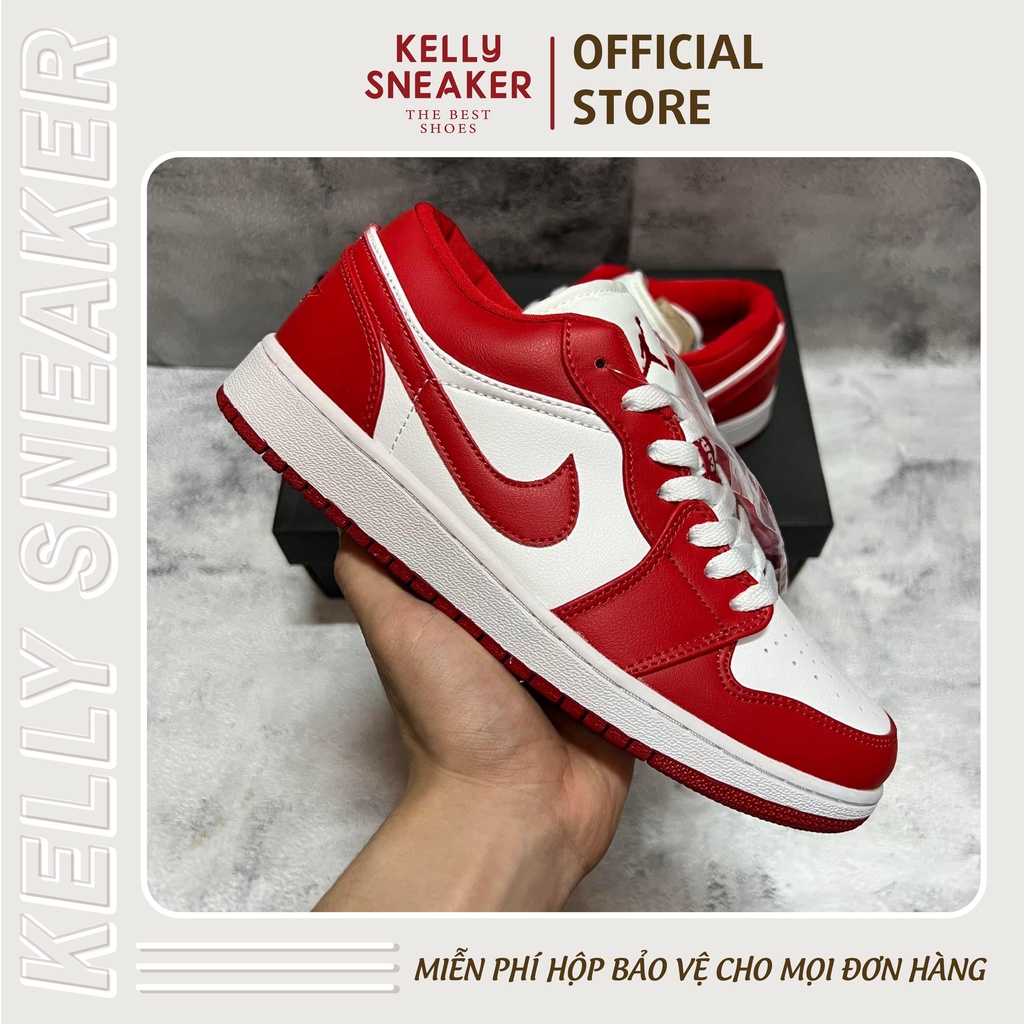 Giày Thể Thao Sneaker Jordan 1 Low Gym Red - Bản Cao Cấp