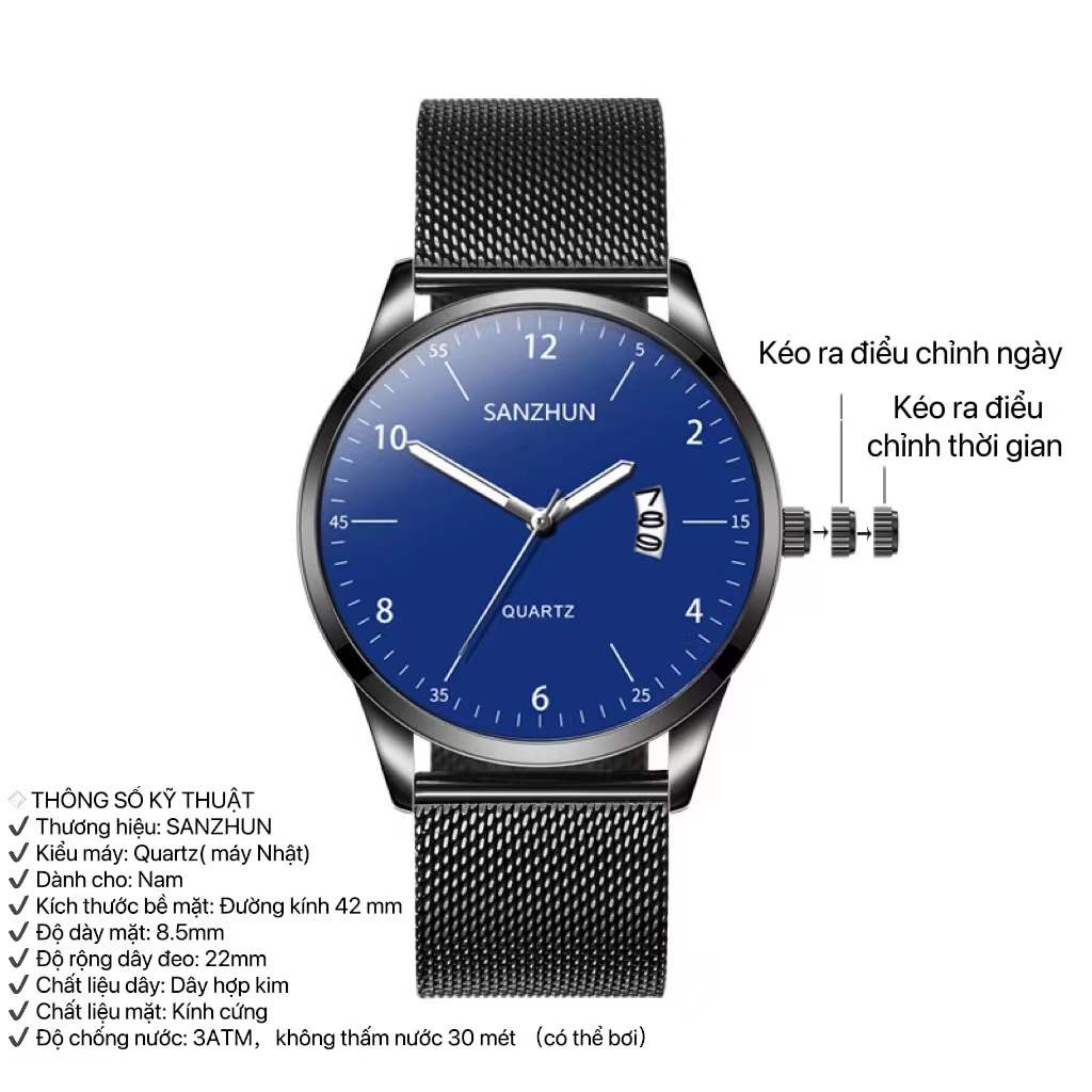 Đồng Hồ Nam Chính Hãng  Máy Nhật Cao Cấp Dây hợp kim Thời Trang Đẹp Sang Trọng Giá Rẻ | BigBuy360 - bigbuy360.vn
